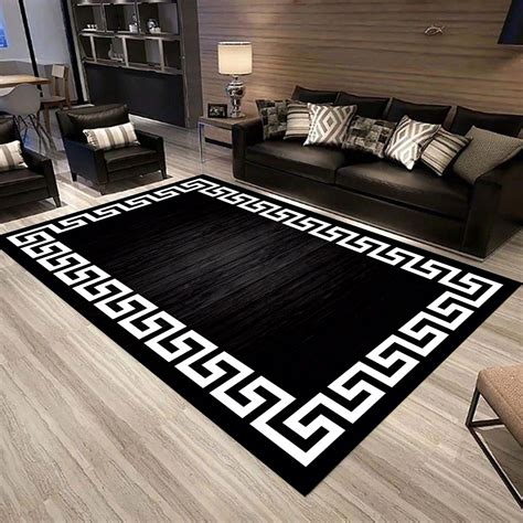 black versace carpet|Versace carpets for living room.